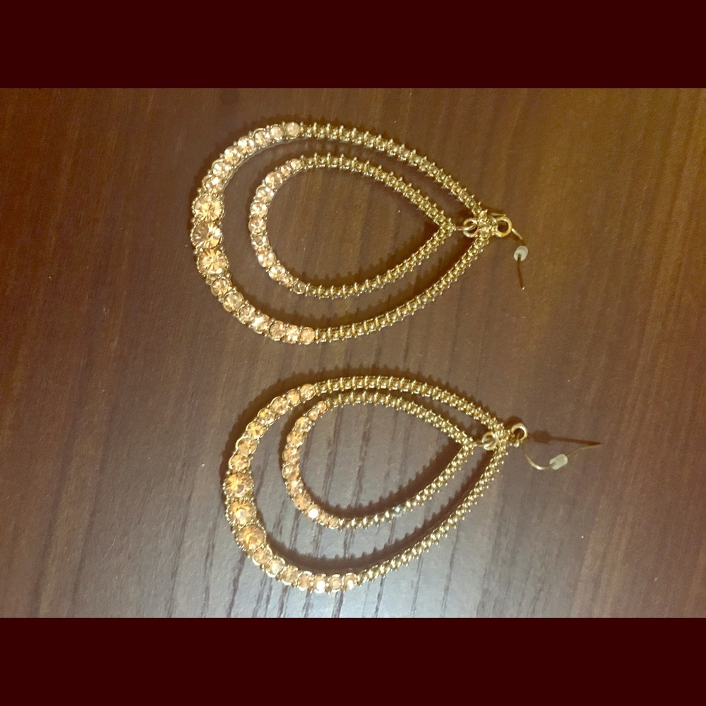 Gold earrings - never worn!