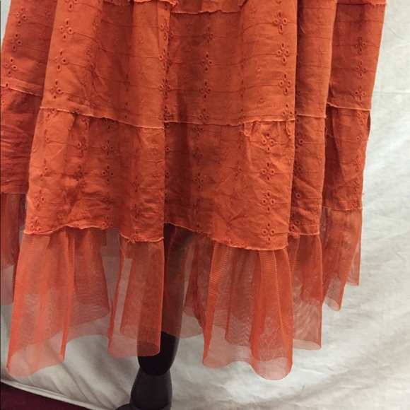 Stunning Boho Eyelet Romantic Midi Dress - Picture 2 of 7