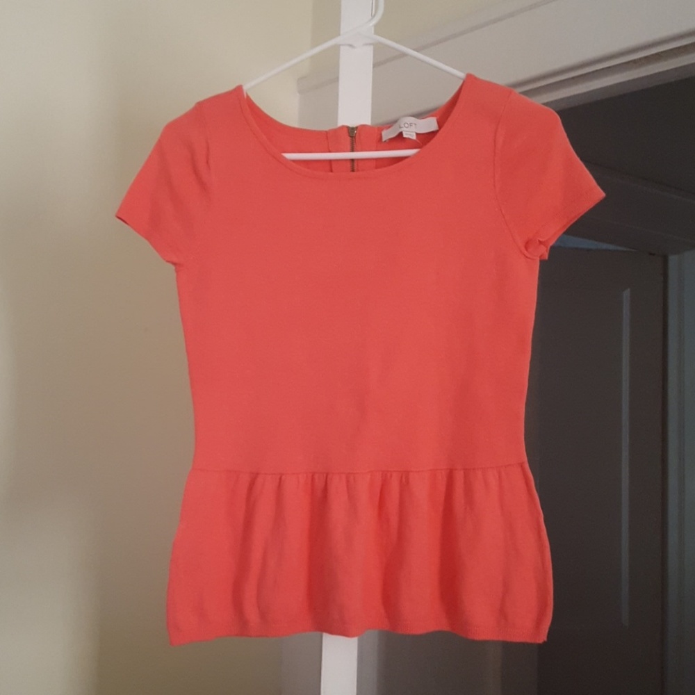 NWT Ann Taylor Loft knit peplum top
