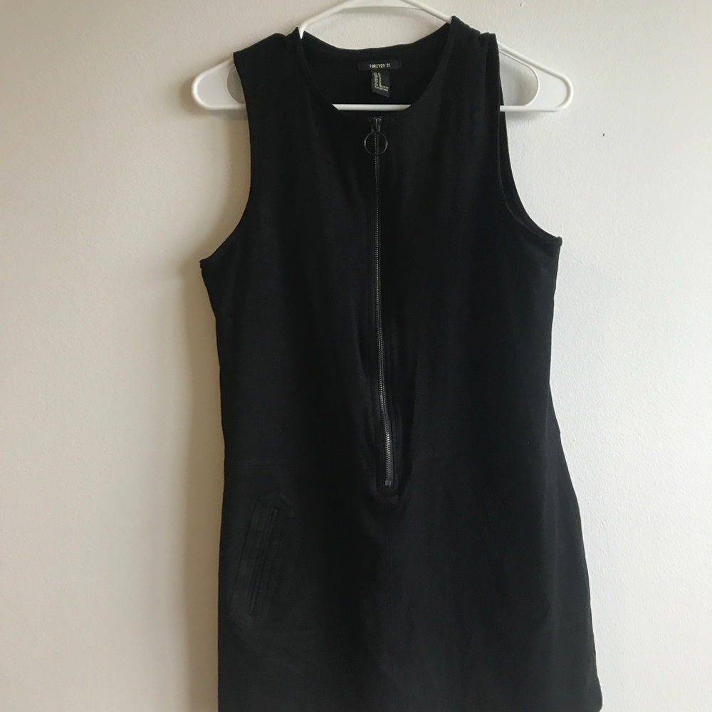 Black Suede Mini Dress