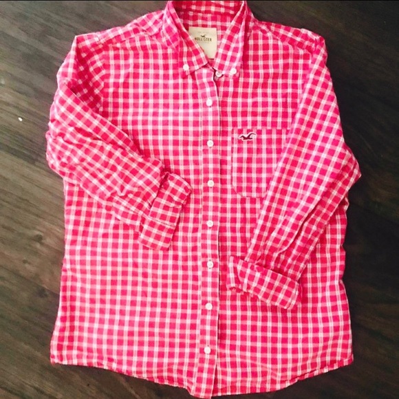 Pink Hollister ButtonUp Size Medium - Picture 1 of 3