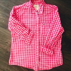 Pink Hollister ButtonUp Size Medium