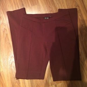 Nic & Zoe maroon pointe pants