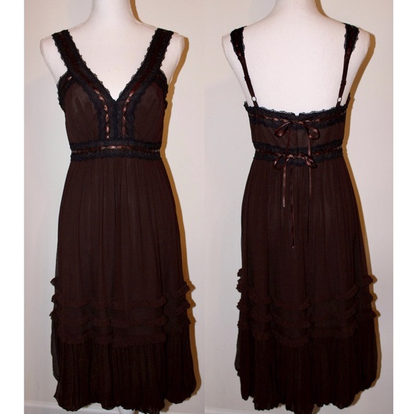 BCBGMaxAzria Dresses & Skirts - BCBG Max Azria Ruffled Silk Dress