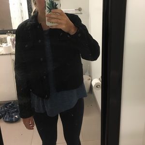 Denim fleece lined jacket