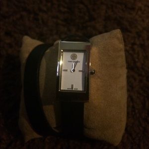 Tory Burch black double strap Watch