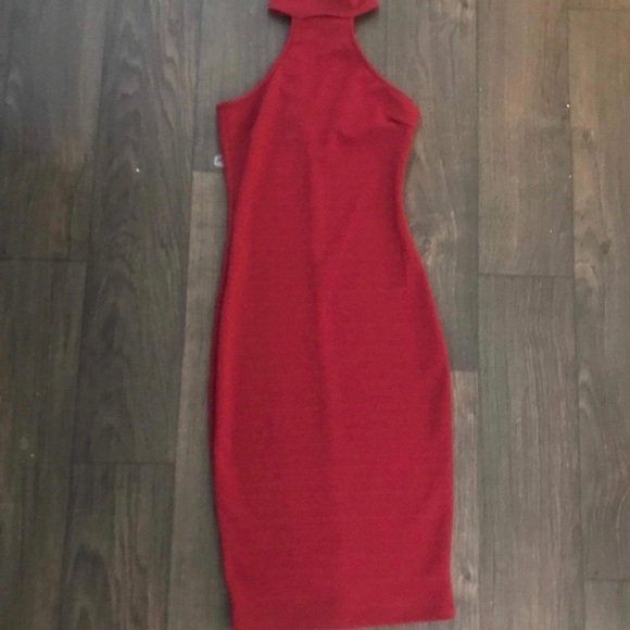 Women's Red Dress - Picture 4 of 4