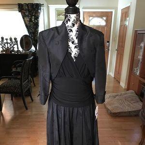 S. L. Fashions Not So Little Black Dress w/Jacket