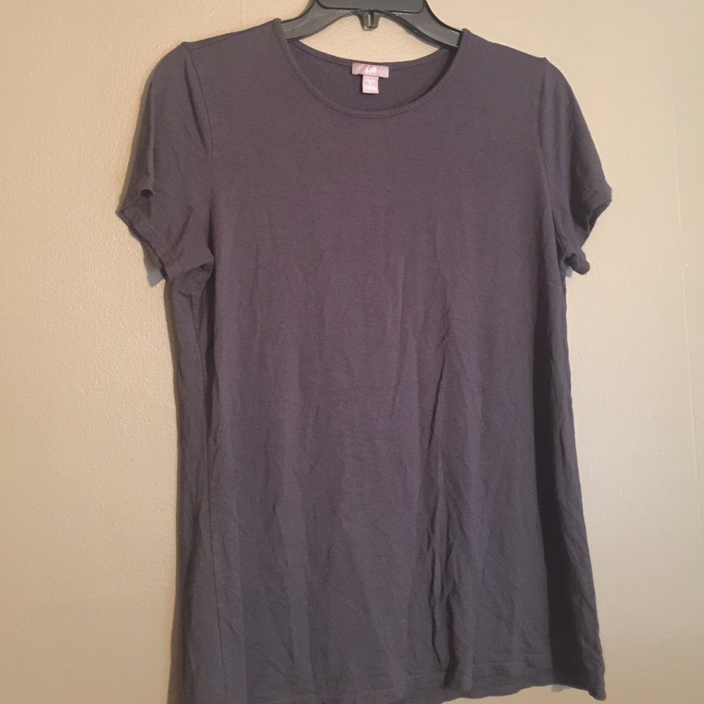 NWOT j.jill wearever tee in dark gray