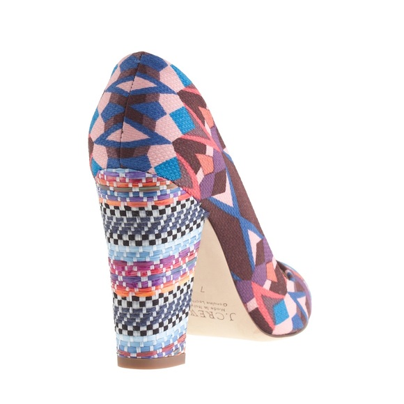 *SOLD* J.Crew Multi-Color Block Heels - Picture 6 of 7