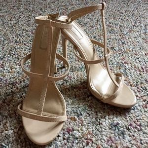 Nude Strappy High Heels