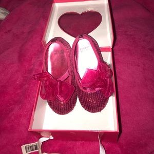 Infant Girls Stuart Weitzman Pink Sequined Ballet