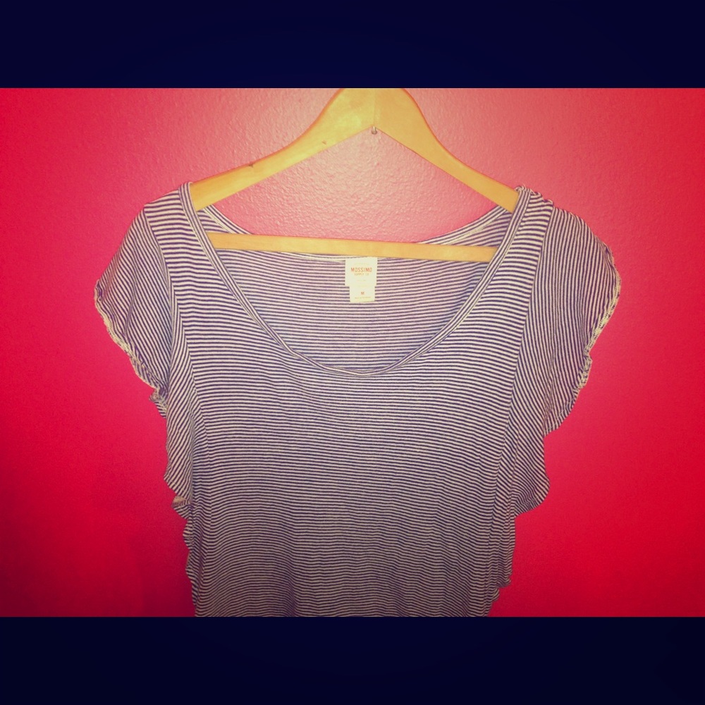 🔴 Blue stripped Mossimo top