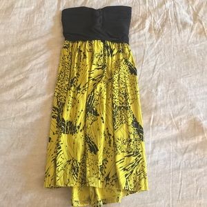 Cut out back empire waist dress