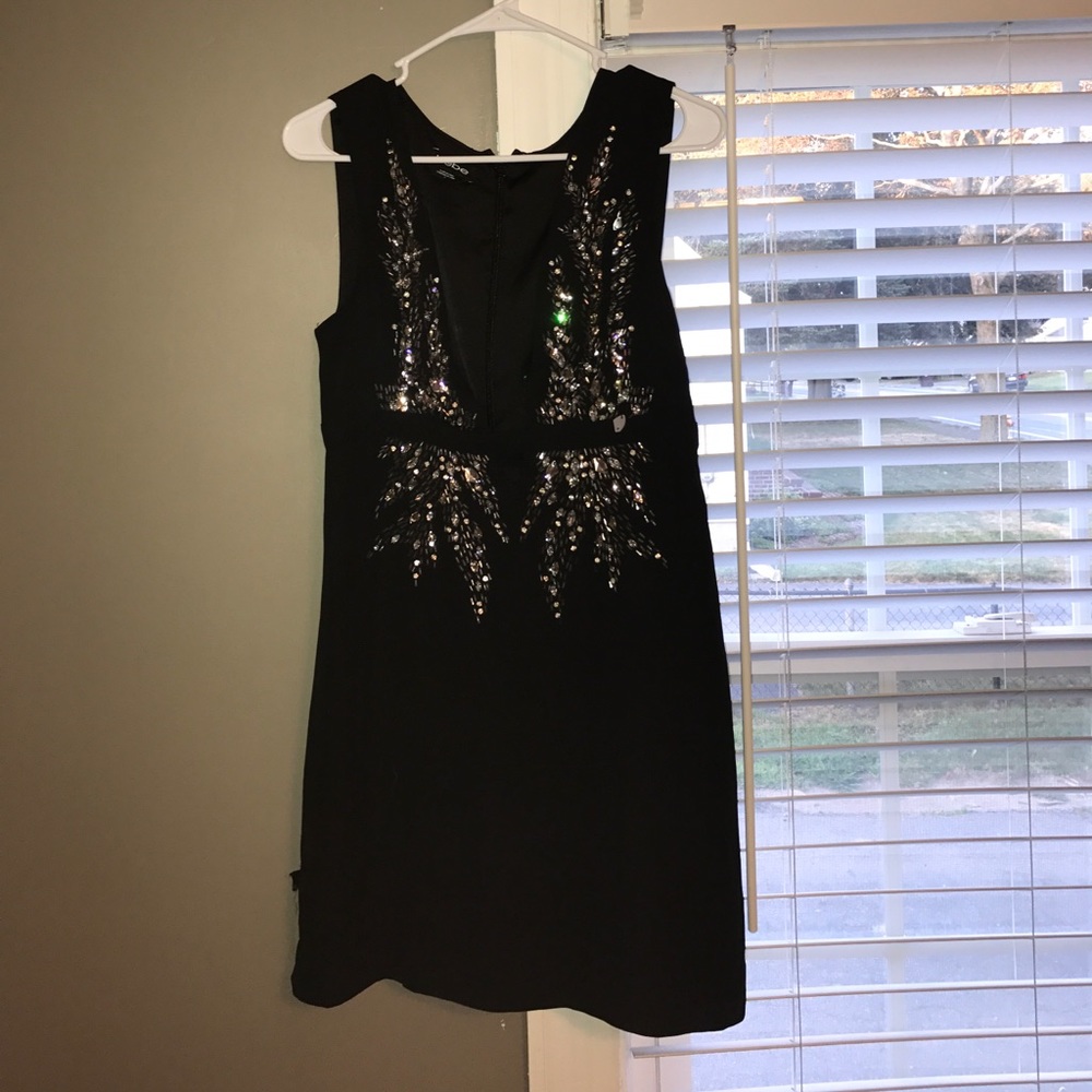 Black sequin dress