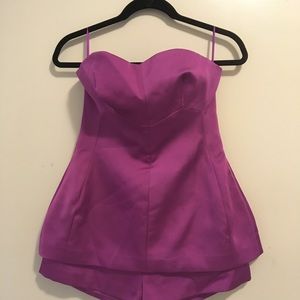 Purple Strapless romper size M