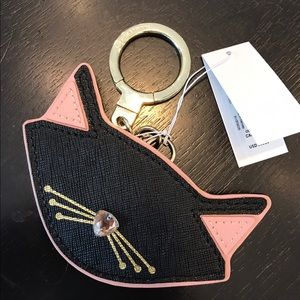 Kate Spade New York cat key chain