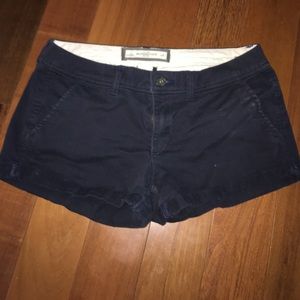 Abercrombie & Fitch Navy Blue Shorts