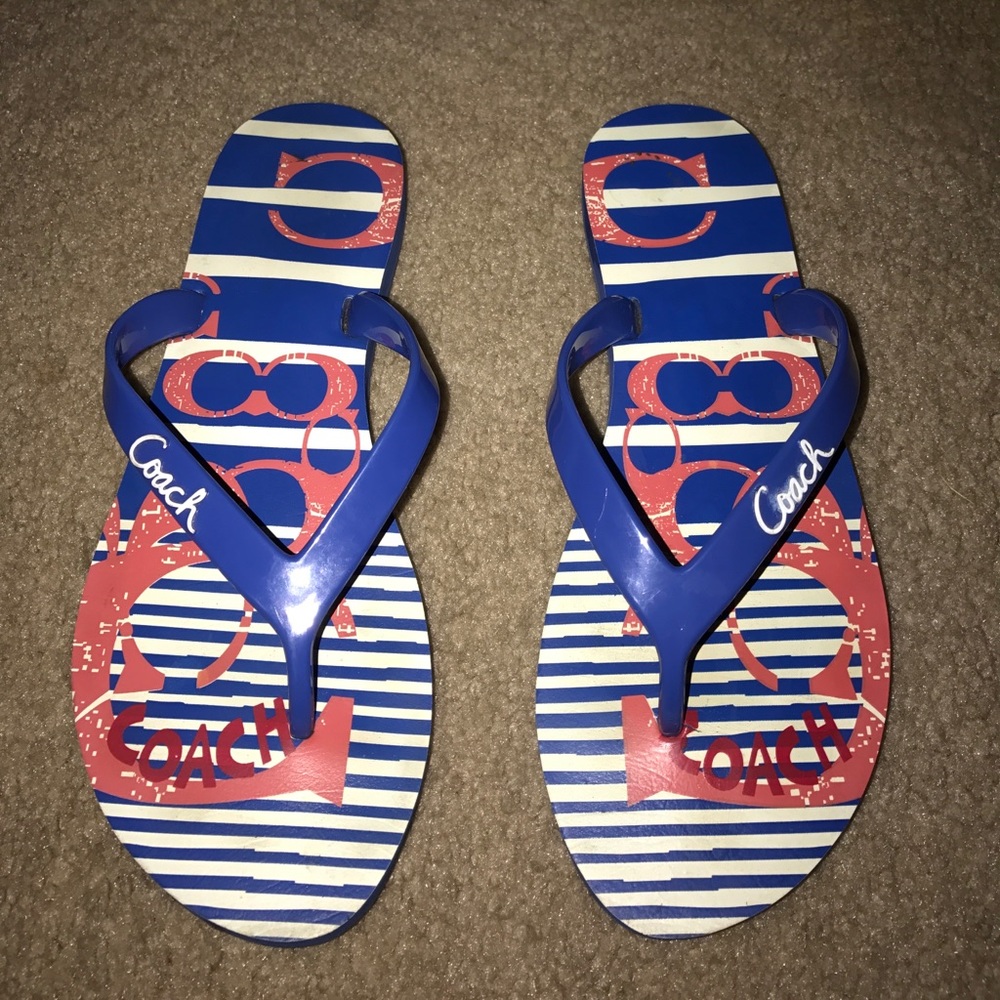 Coach flip flops