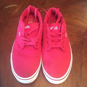 Men's red Vans