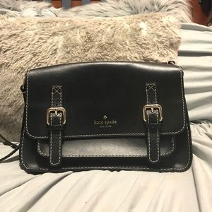 Authentic Kate Spade black leather crossbody