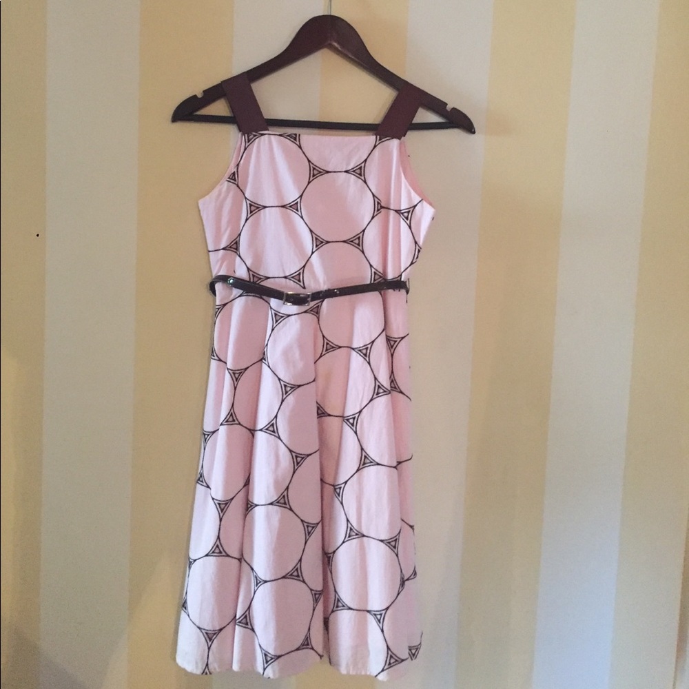 Light Pink & Brown Summer Dress (Girls size 12)
