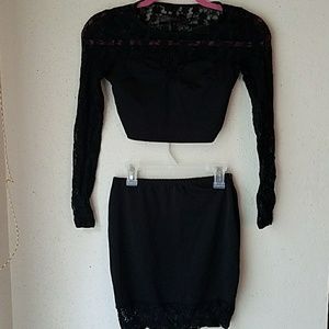 Little black mini dress