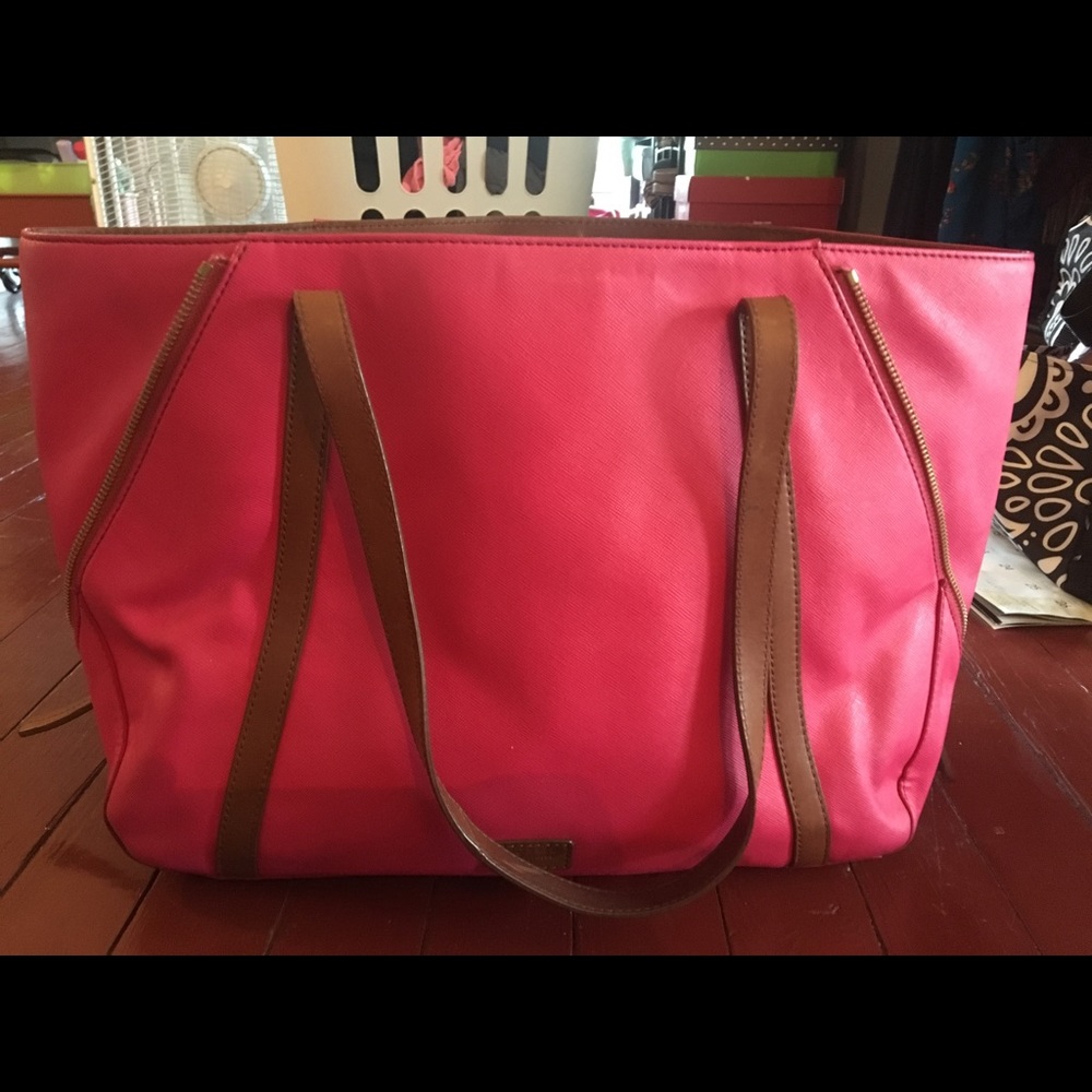 Pink Fossil AVA Shopper Tote
