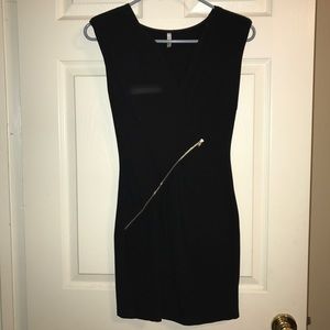 Black mini dress