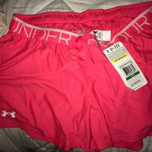 NWT Under Armor shorts - neon pink - Large