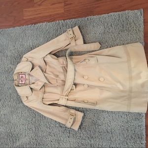 Juicy Couture cropped sleeve rain coat