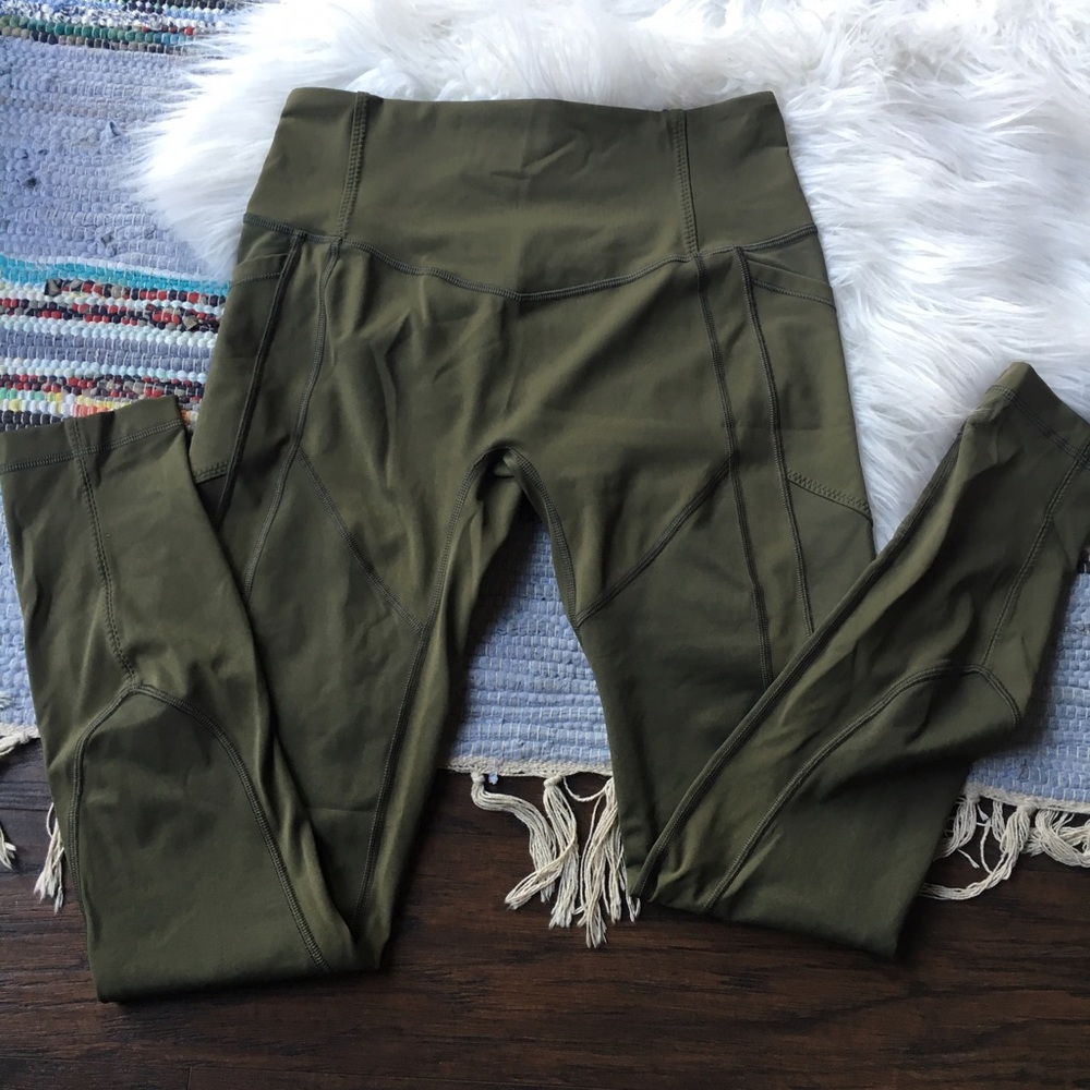 Lululemon ATRP pants in Fatigue Green