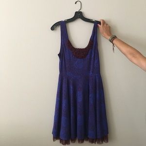 Free people Small purple/Blue casual dress