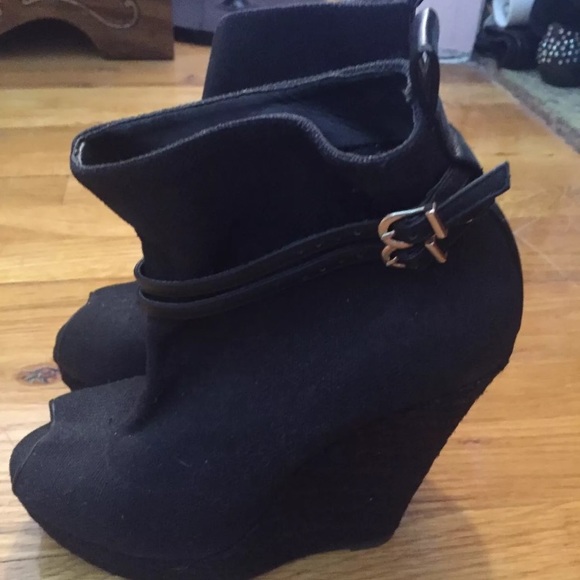 Wedge linen booties - Picture 3 of 4