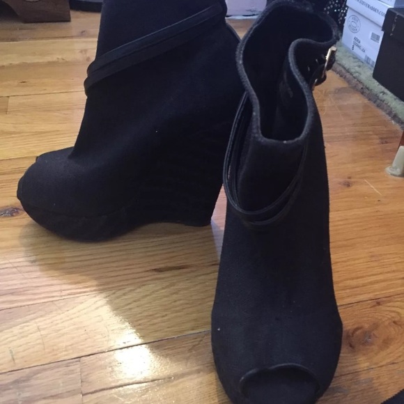 Wedge linen booties - Picture 4 of 4