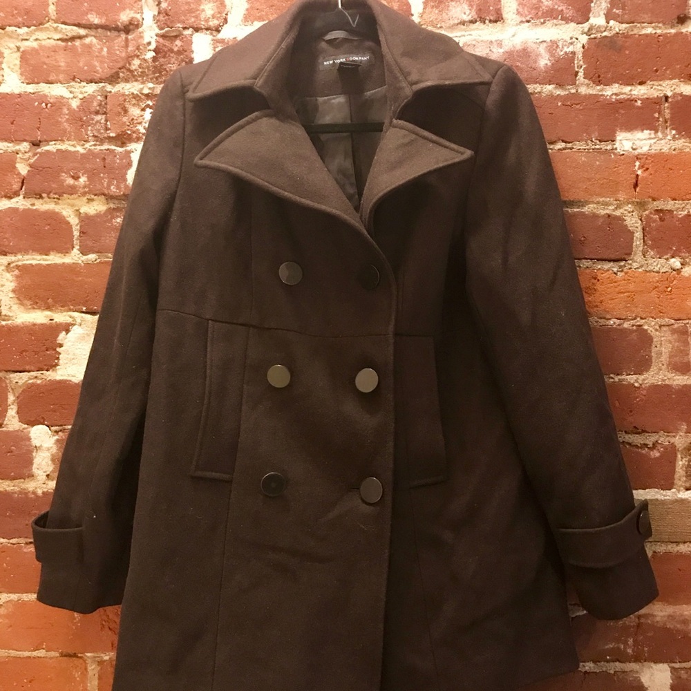 NY & Co Brown Wool Coat
