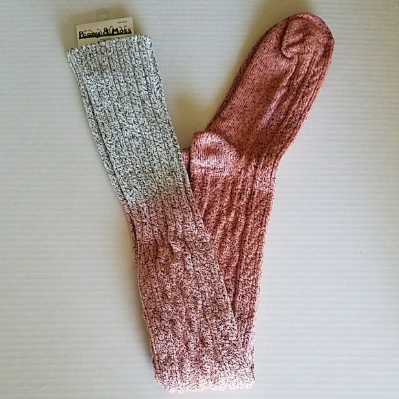 Marled Cable Knit Over the Knee Thigh High Socks - Picture 2 of 6