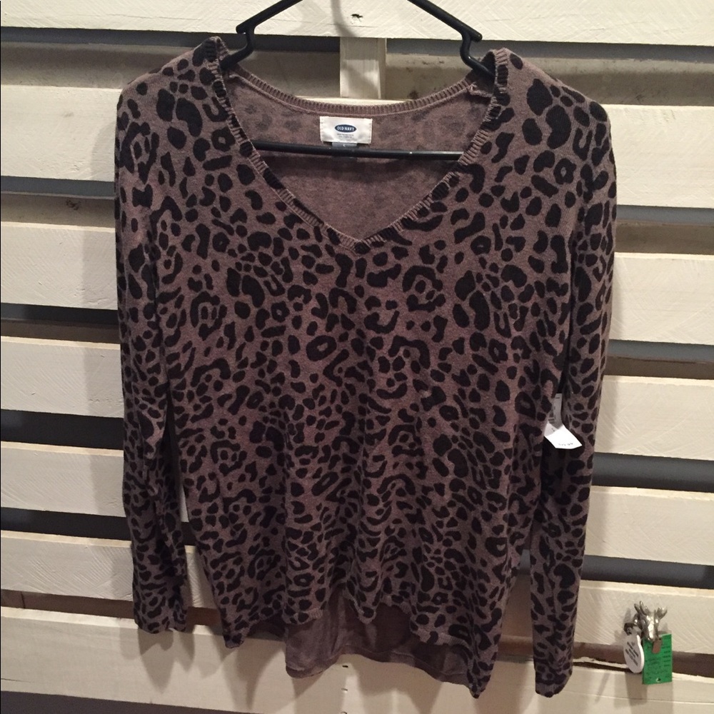Leopard print sweater
