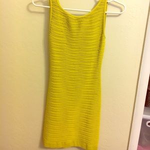 BCBG yellow dress