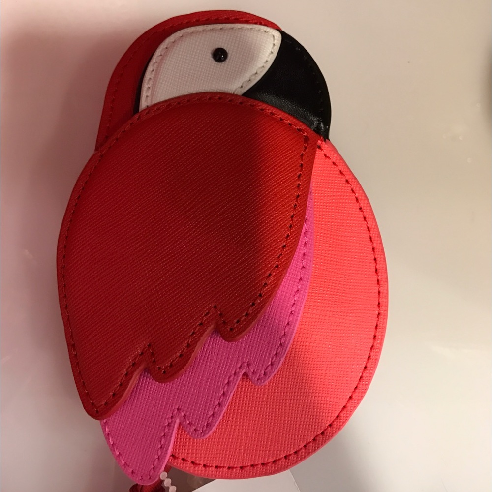 Kate Spade cute parrot money coin purse/bag/wallet