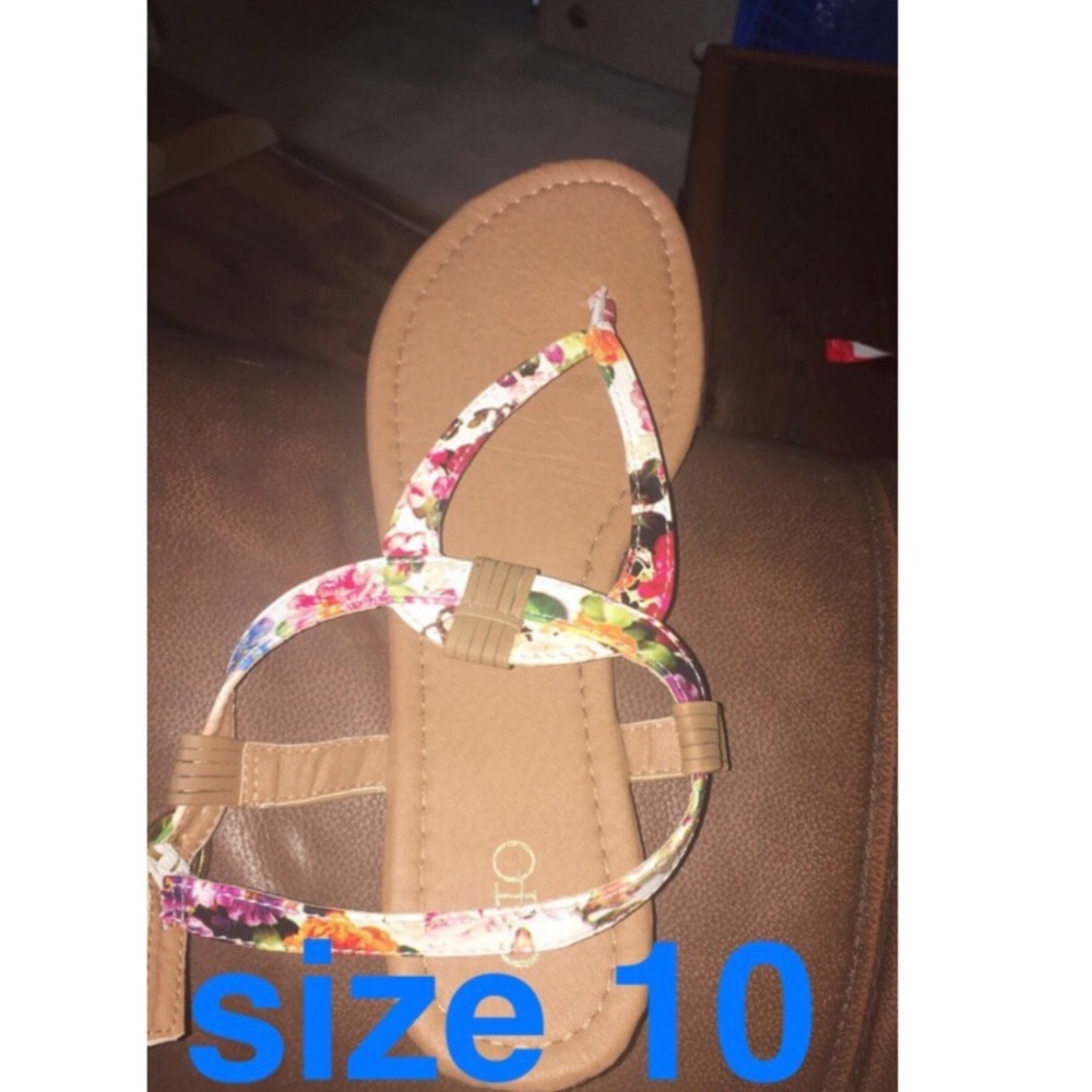 flowery sandals