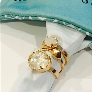 Kendra Scott Rose Gold Stackable Rings - Sz 6