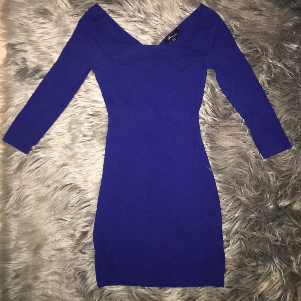 Blue mini dress
