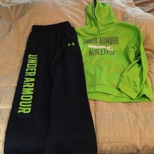 Under armor hoodie and pants
