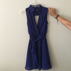 Purple/Blue A line short dress