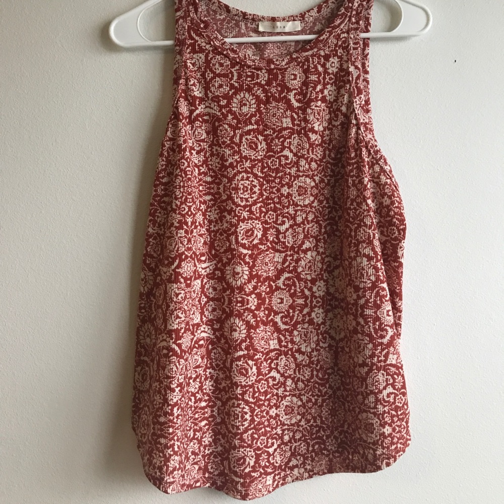 Paisley Print Tank Top