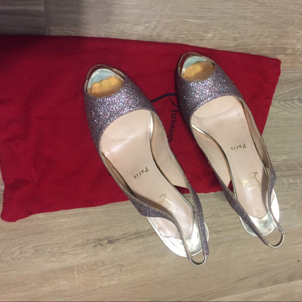 120 glitter mini/specchio Christian Louboutins