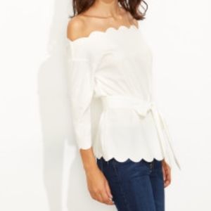 IVORY TIE FRONT