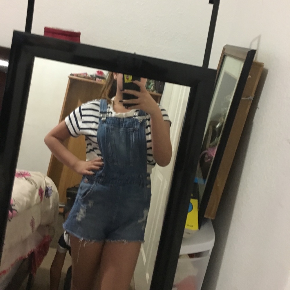 Denim overalls