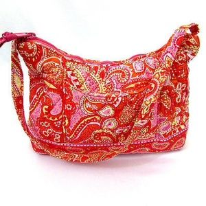 Sherbet pink and orange Vera Bradley small purse